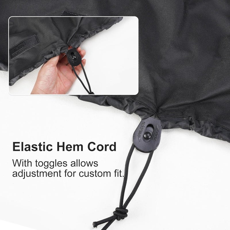 NettyPro Griddle Cover for 22 Inch 17 Inch Table Top Griddle, Waterproof Heavy Duty Portable Tabletop 2-Burner Propane Grill Cover for Cuisinart, Monument, Pit Boss, Royal Gourmet, Black - Image 5